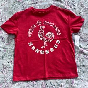 Gap Kids Red Sriracha Graphic T-Shirt NWT Size 6-7